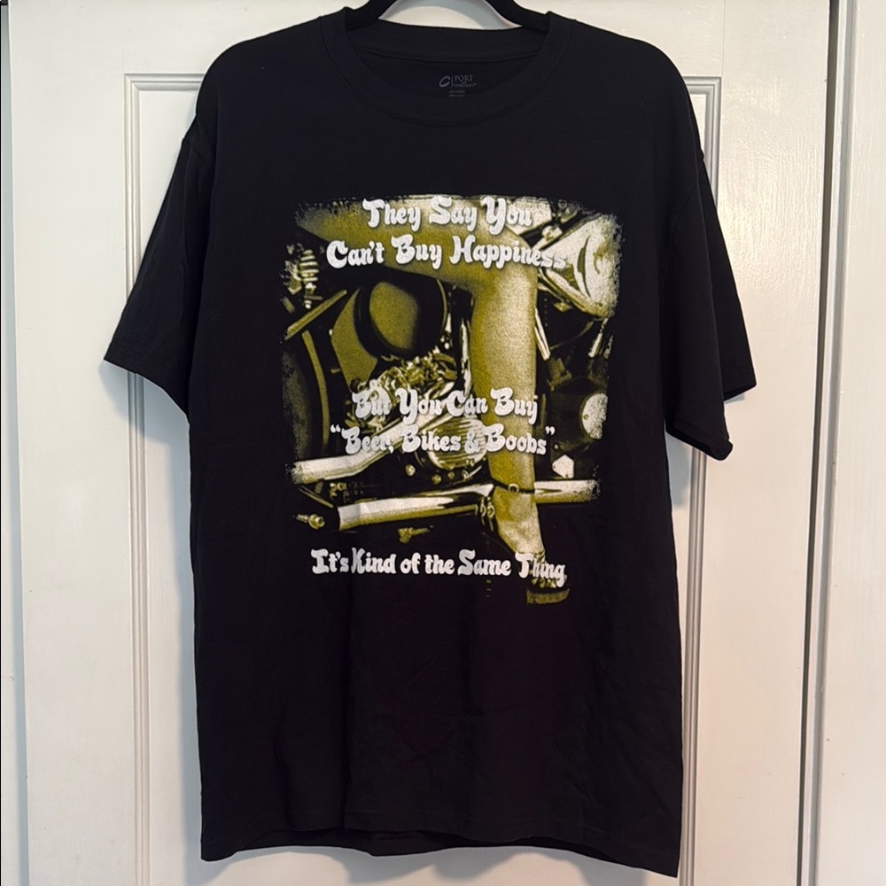 🖤 Cooke City Motorsports Money Can’t Buy Happiness But… Comedic Graphic Tee